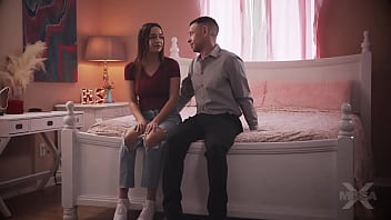 Stepdaughter rissa stays the night with her stepdad