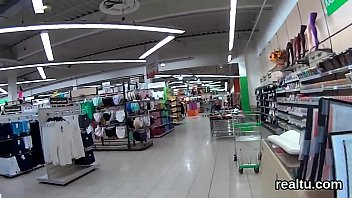 Flawless czech teenie was teased in the hypermarket and poked in pov