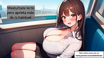 Fantasía hentai audio español una desconocida tetona quiere masturbarte en el autobus