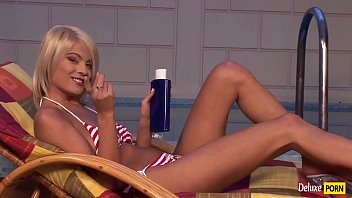 Young russian babe playing with her muffin Young russian babe playing with her muffin