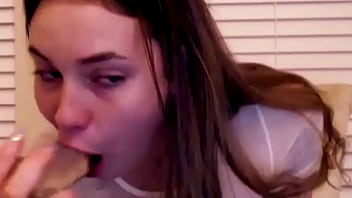 White chick shows body and gets fucked by a friend