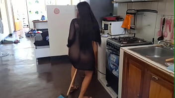 Leaked video famous mexican influencer masturbating in the kitchen with a broomstick