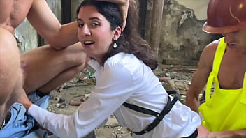 Three workers persuade a fragile inspector to fuck katty west disdiger falcon al and kit belove