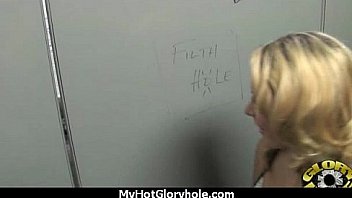 Ebony teen shows off her blowjob skills at gloryhole 6