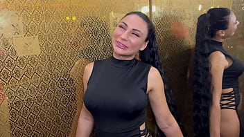 No panties at dinner — fucked like a slut on the kitchen bar