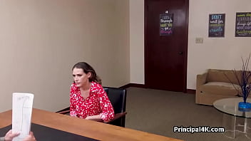 Housewife's nice big tits make principal horny for a little sucky fucky Housewife's nice big tits make principal horny for a little sucky fucky