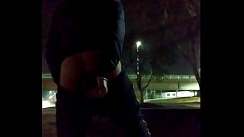 Transexual se folla en público