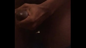 Big black cock jerk and cum