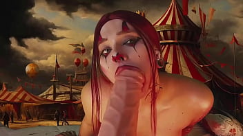 Harley queen stretched her cheeks with a giant dildo now you know where she got those scars