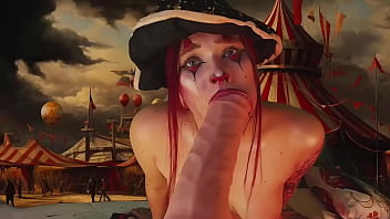 Harley queen stretched her cheeks with a giant dildo now you know where she got those scars