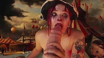 Harley queen stretched her cheeks with a giant dildo now you know where she got those scars