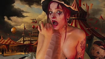 Harley queen stretched her cheeks with a giant dildo now you know where she got those scars