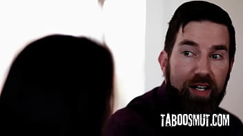 Gold digger girlfriend getting analed by boyfriend and his stepdad