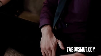 Gold digger girlfriend getting analed by boyfriend and his stepdad