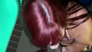 Red & fringe haired marcy diamond sucks & fucks rome major's prick