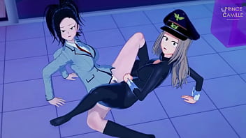 Yaomomo and camie adorable lesbian teen scissoring boku no hero academia Yaomomo and camie adorable lesbian teen scissoring boku no hero academia