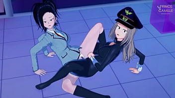 Yaomomo and camie adorable lesbian teen scissoring boku no hero academia Yaomomo and camie adorable lesbian teen scissoring boku no hero academia