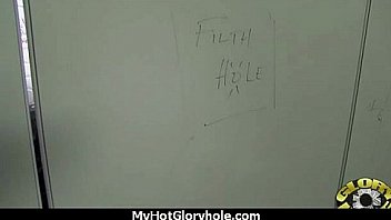 Pretty girl blowjob and facial at gloryhole 5