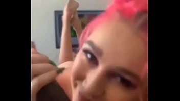 Bbc gets sucked by colors haired girl