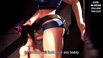 Big dicked futanari girls fucking your face in jail