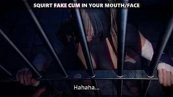 Big dicked futanari girls fucking your face in jail