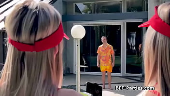 Foursome with slutty teen lifeguards