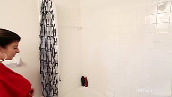 Sara jay gets horny & wet af during the hottest shower ever