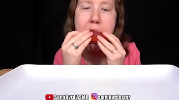 Songbyrd eats squirting jelly candies