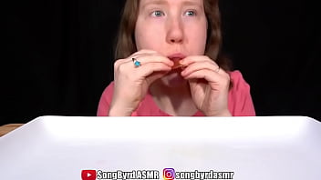 Songbyrd eats squirting jelly candies