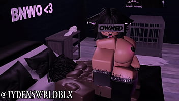 Roblox kitty takes a monstrous black cock
