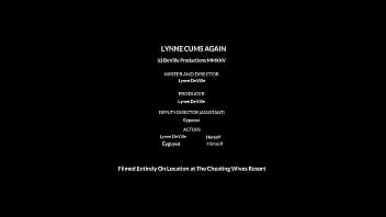 Lynne rides cyguyus bringing her to orgasm