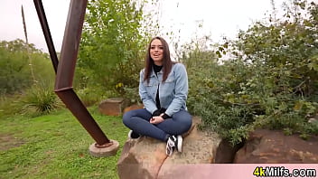 Enjoying the outdoors with my new stepmom