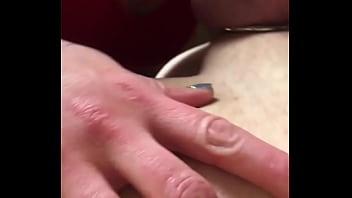 Spiting and gagging on my cock