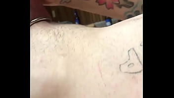 Spiting and gagging on my cock