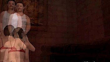 A hot 3d brunette gets tit fucked by a big cock A hot 3d brunette gets tit fucked by a big cock