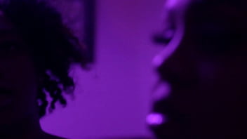 Girl on girl in pool hall