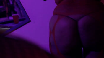 Girl on girl in pool hall