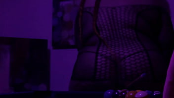 Girl on girl in pool hall