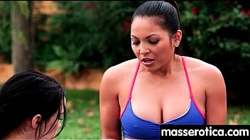 Massage therapist giving her patient some unknowing love 26