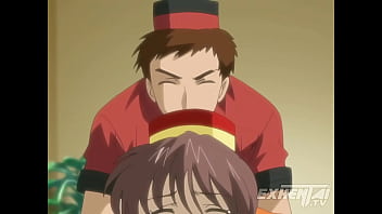 Jefe juega con su tímida empleada mientras ayuda a un cliente hentai sin censura subtítulos