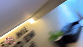 Bastidores da cena de natal com karol red