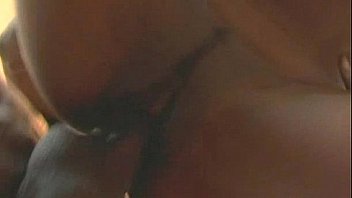 Busty girl fucks and sucks a huge black monster cock