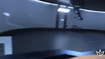 Bound guy gets his dick sucked then machine milked