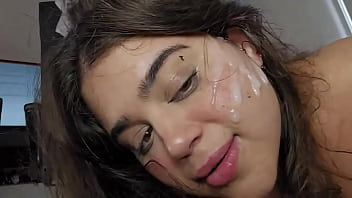 Your gf's face covered in cum
