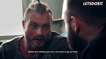 Angel wicky rides two cocks in shower letsdoeit