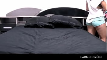 Cheating wife having an affair with carlão while her husband is at work