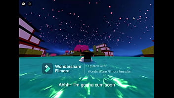 Jerking off in water