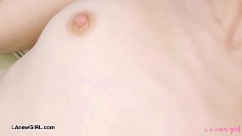 Hot brunette naked close up