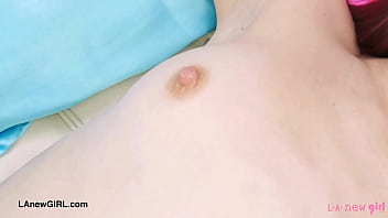 Hot brunette naked close up