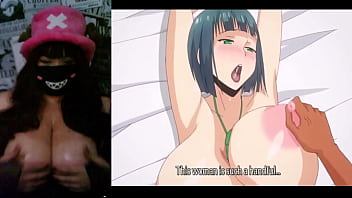 Hotwife with natural big tits watching hentai kimi wa yasashiku netorareru ep2